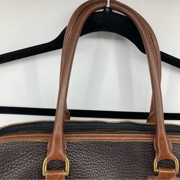 Vintage Dooney & Bourke Large Domed Satchel Double Zip - Picture 10 of 14